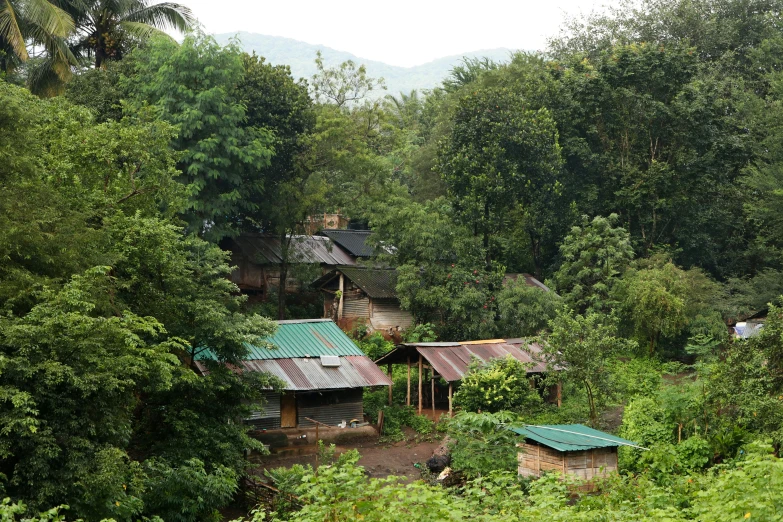 a view of an area that has houses in it