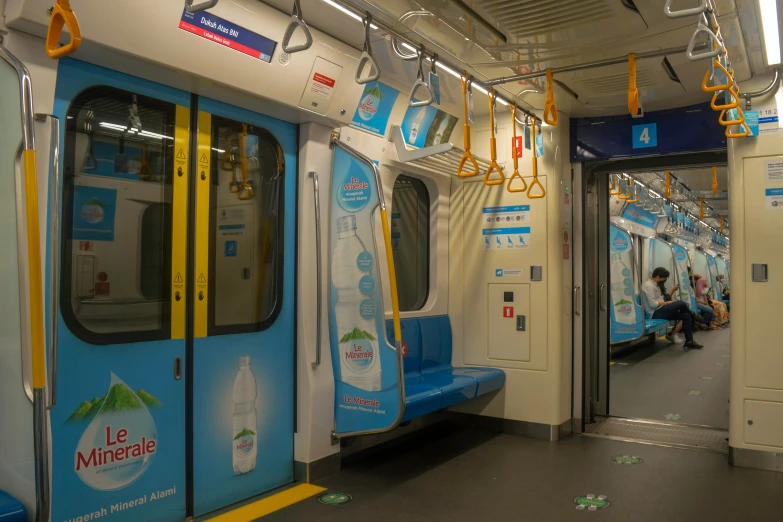 this is the inside of a bus car in france