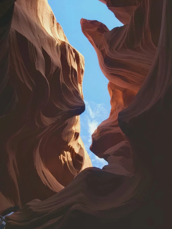 the slot at antelope canyon is nearly hidden