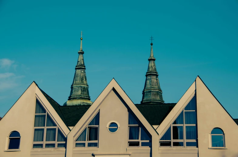 a building with spires on top of it