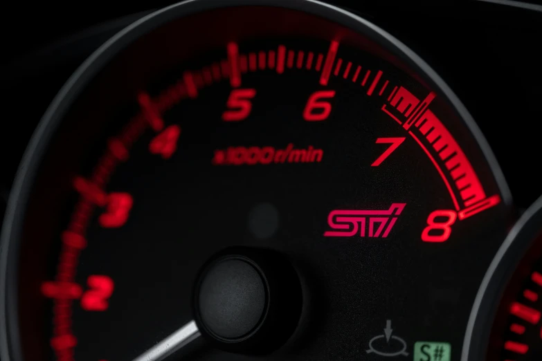 a close - up s of the tachometer in a vehicle
