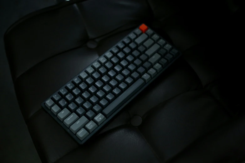 the computer keyboard has been modified to be black