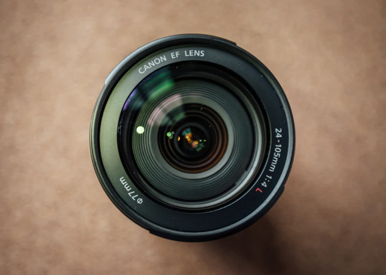 a lens on top of a table