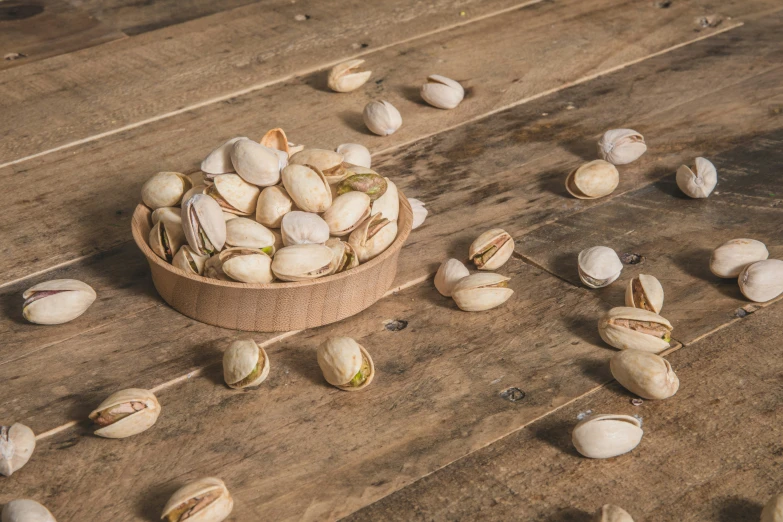some nuts that are on top of a table