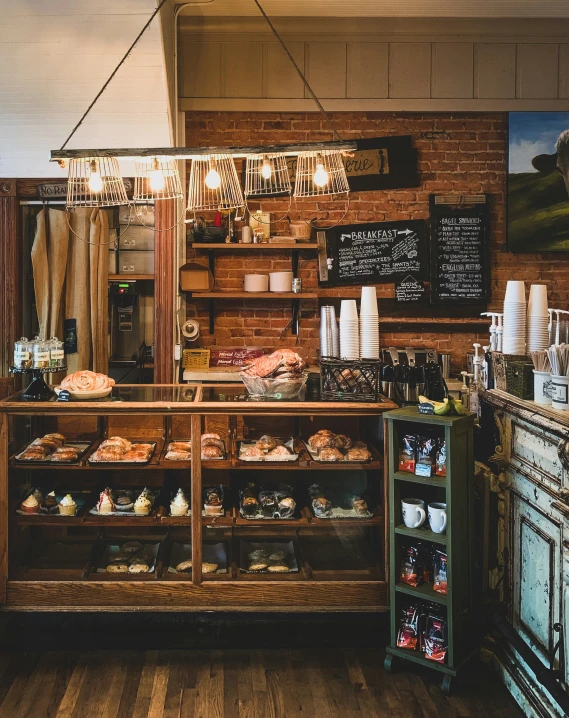 an image of some kind of bakery interior