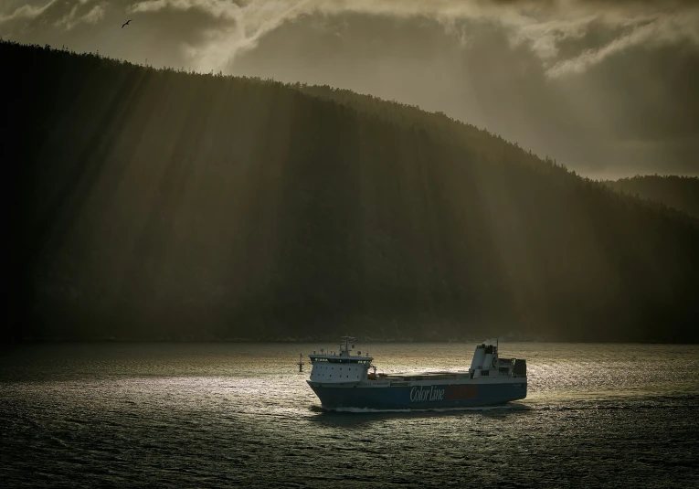 an image of a boat out on the water