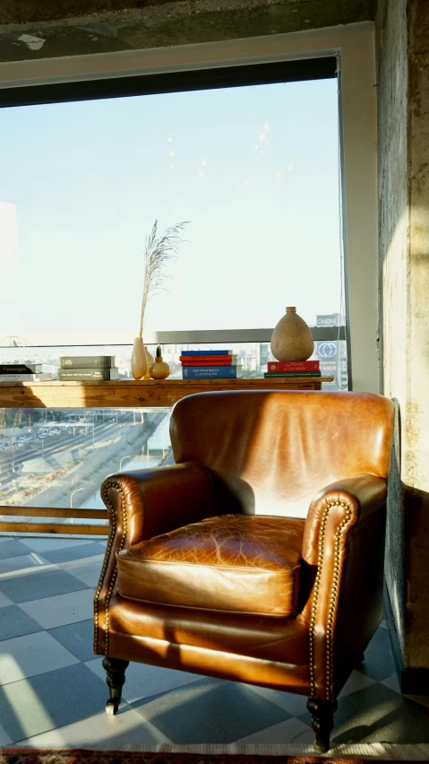 a chair in a corner of a room