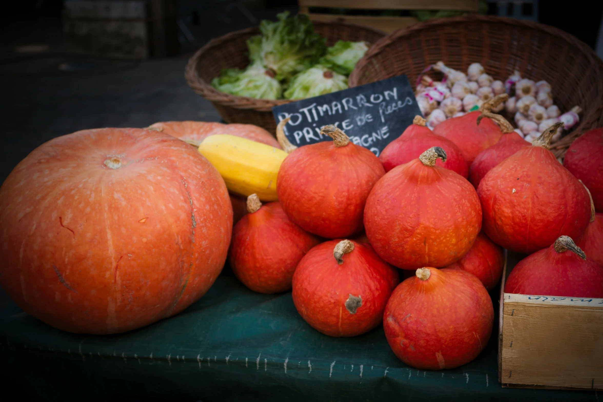 some fruit and vegetables are piled up together