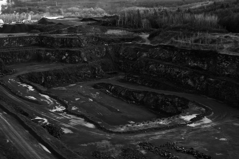 an aerial view of the construction area of a town