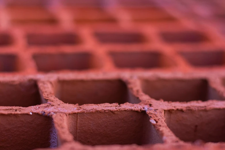 close up of a pattern in the middle of a waffle