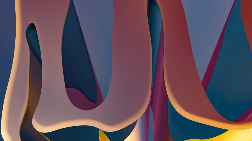 an abstract artwork with multicolored shapes