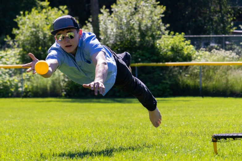 a person is hitting a frisbee with their racket