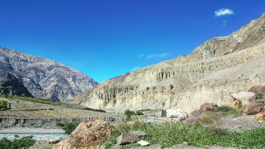 two very large mountains that are in the wilderness