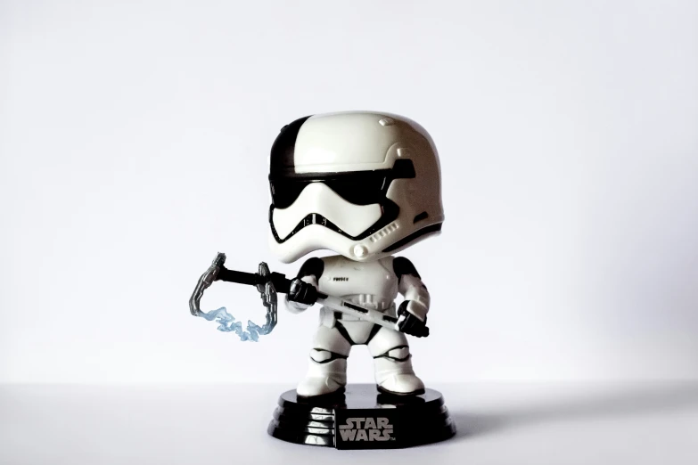 star wars - a new hope storm trooper holding a hammer