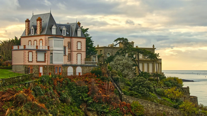 the very large house has two stories