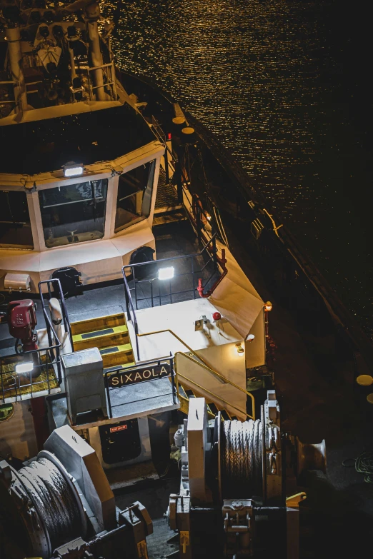 the aerial view shows many different boats on water