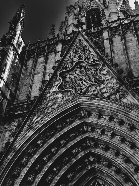 a gothic gothic cathedral has its lights on at night