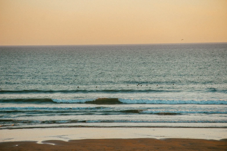 an ocean scene that is in a sepia tone