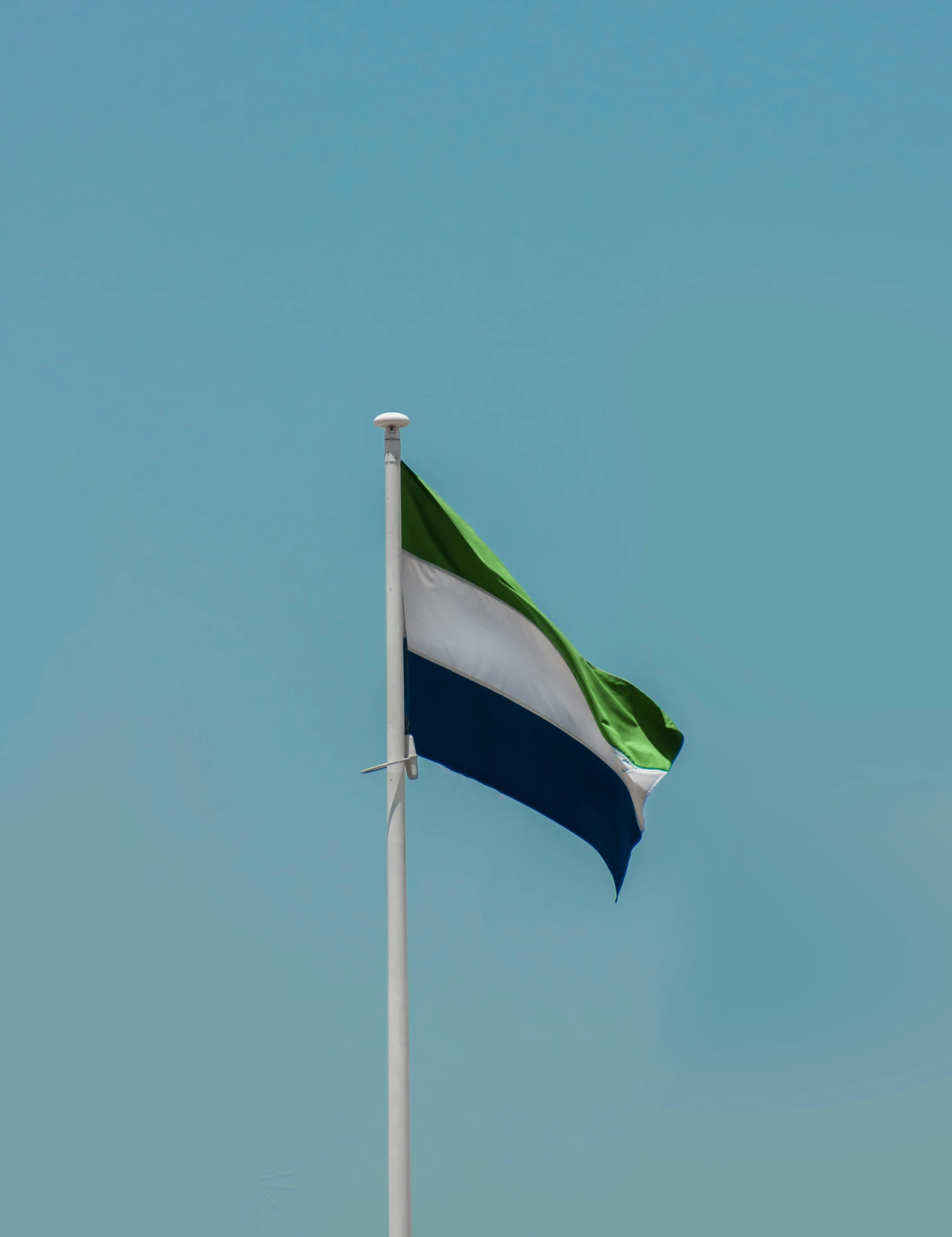 the flag of the country of bengherific israel on a blue sky background