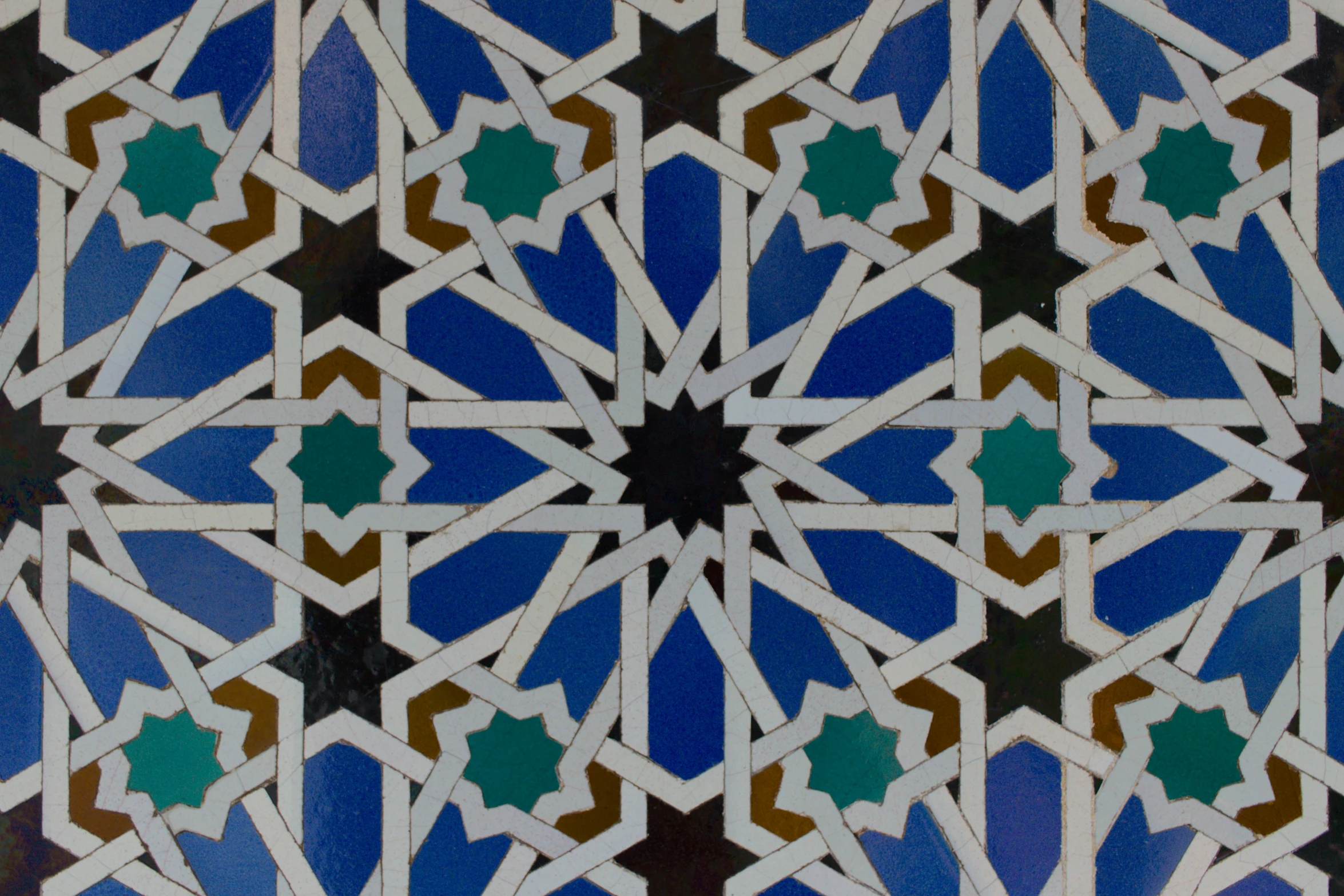 the intricate pattern is an artistic sight in this tile work