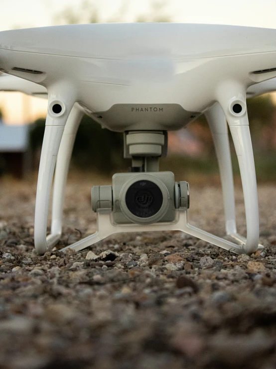 a white object with two cameras attached to it