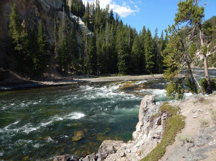 a very beautiful river with lots of rapids