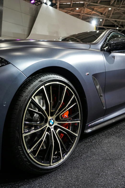 bmw concept m car on showroom floor