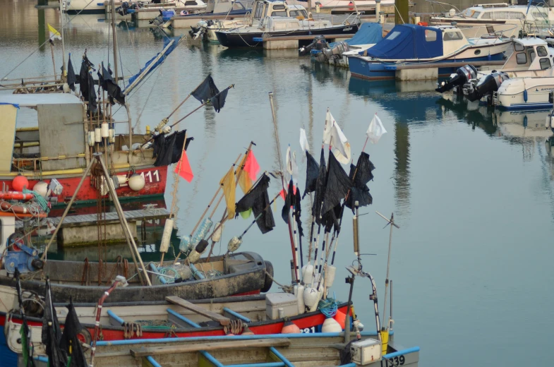 a lot of boats that are docked in the water