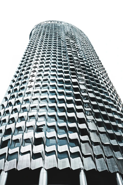 an abstract po of a building in black and white