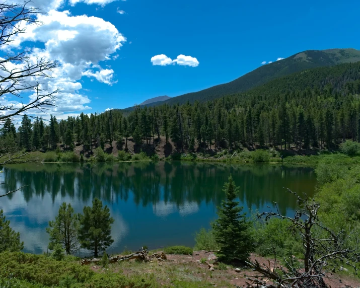 this is a lake in the mountains where we are heading