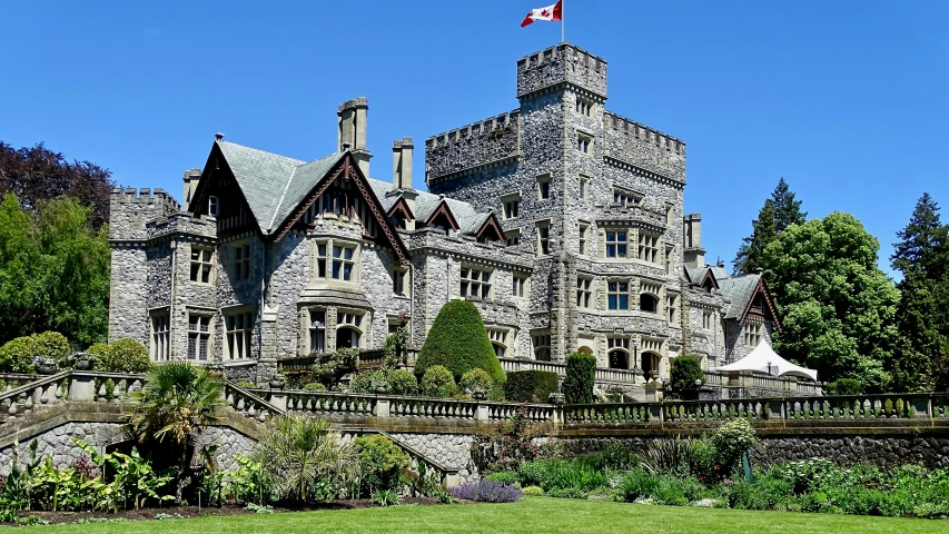 an old castle with lots of towers in the middle