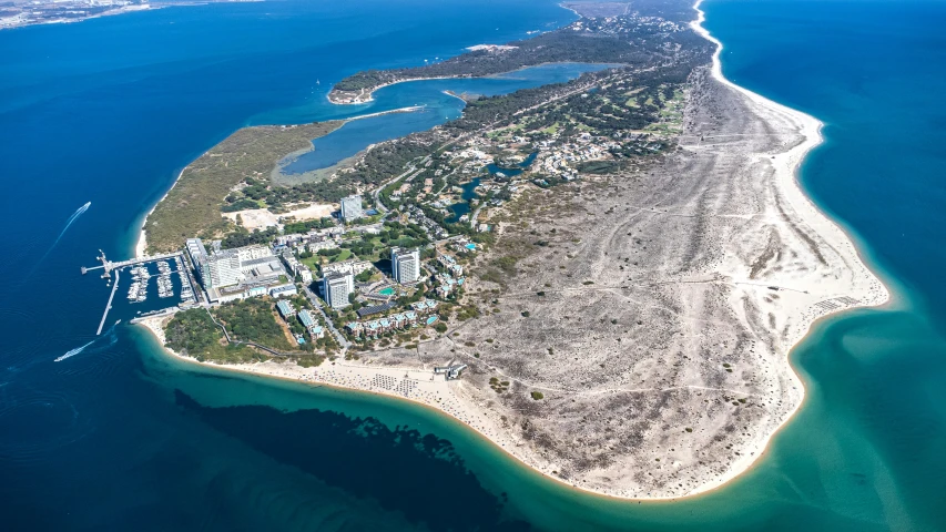 an aerial s of the coastline of the ocean