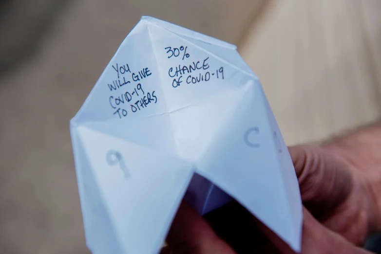 there is a paper airplane made from papers