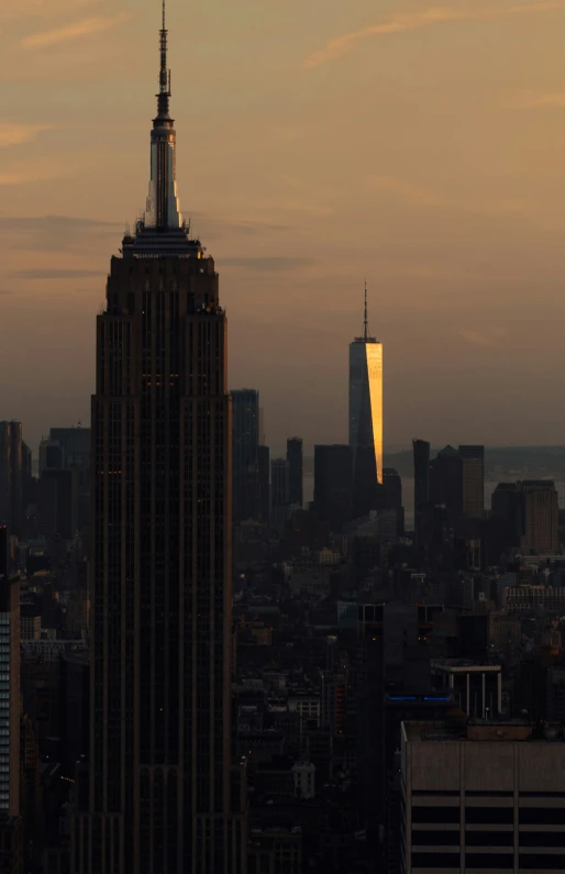 a view from a tall building in a city