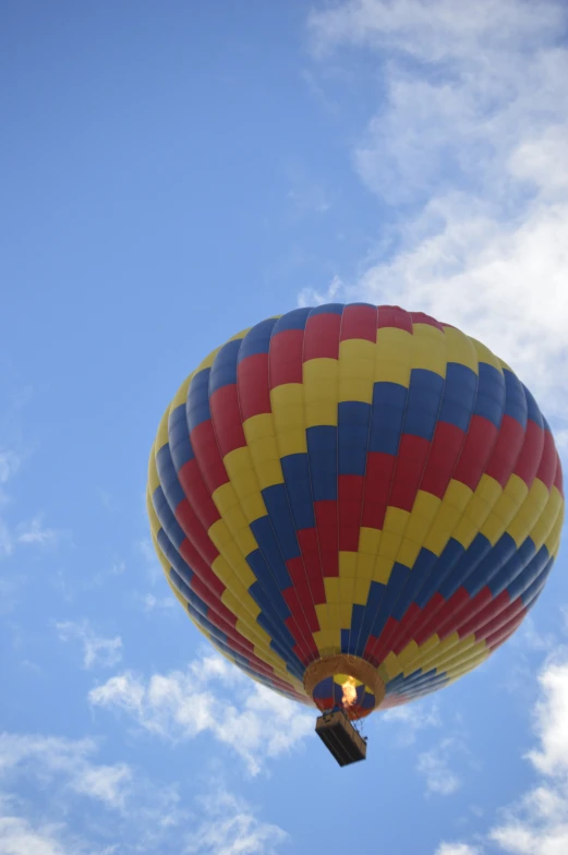 an up close s of a colorful  air balloon