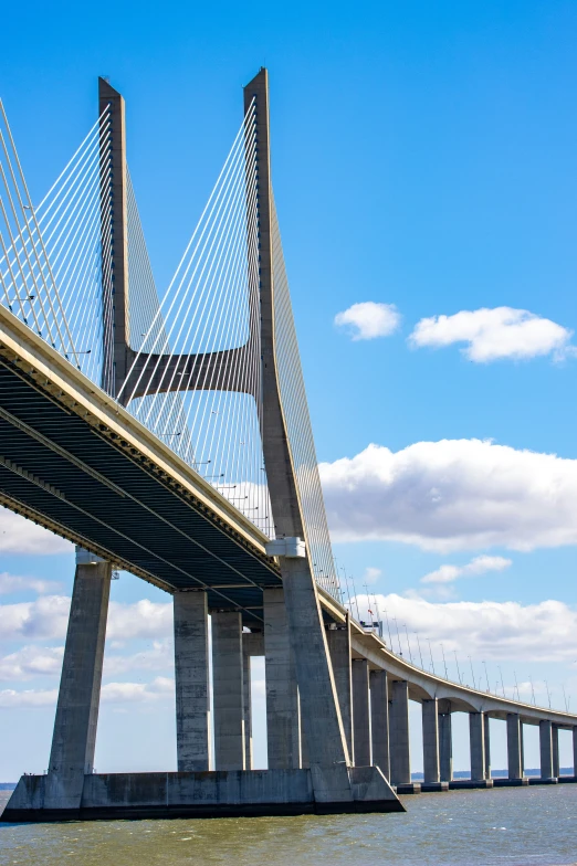 the top of a bridge over the ocean