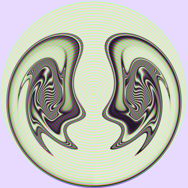 a drawing of two lungs in front of a circular background