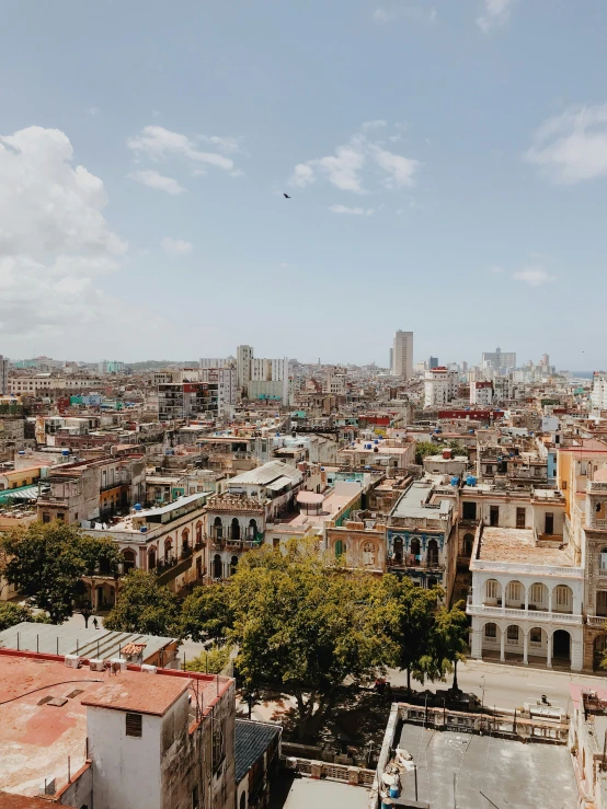 the city is dotted with many colorfully tiled buildings