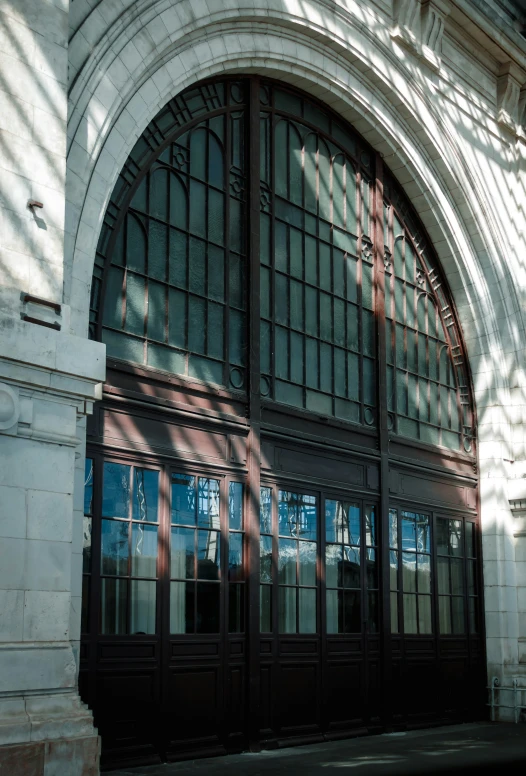 an image of the sun is shining through the windows of a building