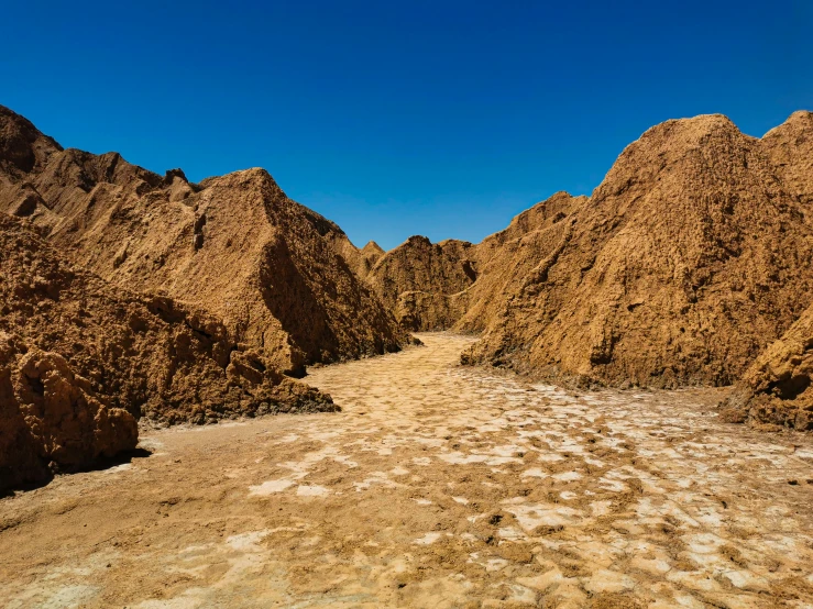 a group of large rock formations near one another