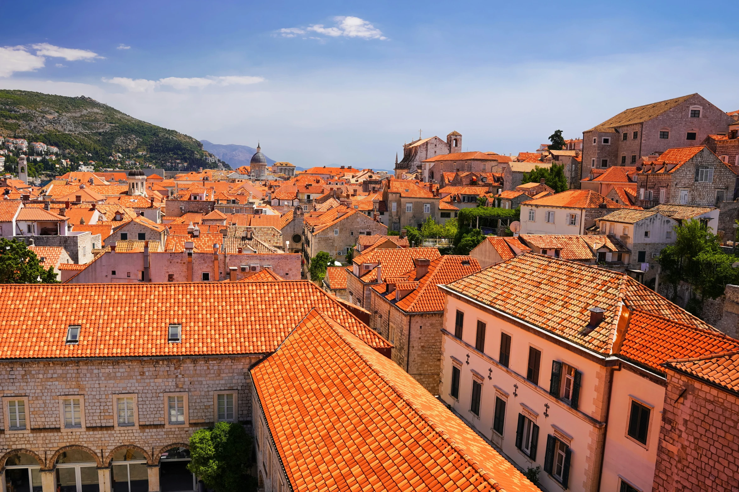 the roof tops of old houses in dubrucia