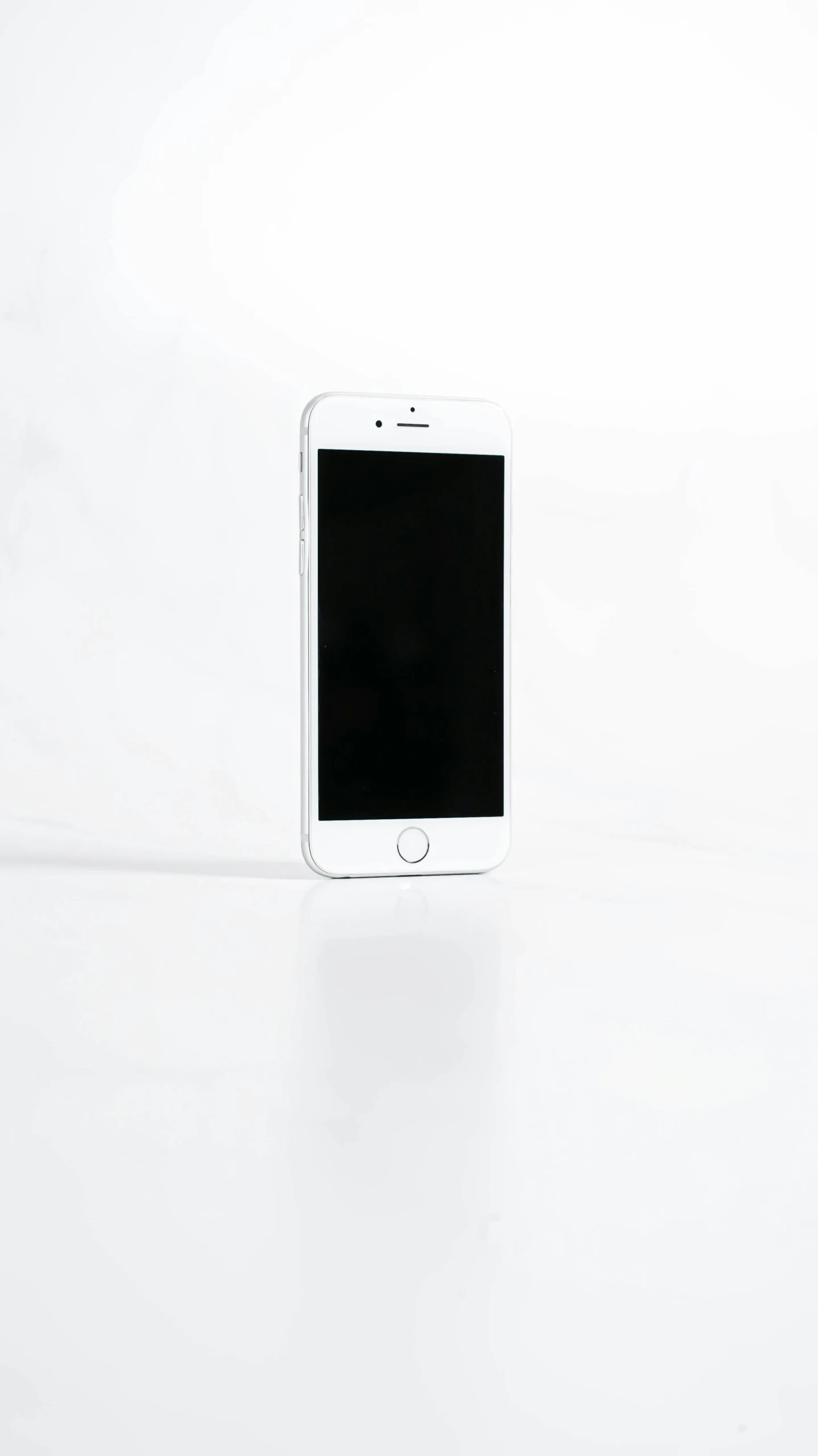 a cellphone on a white background is shown