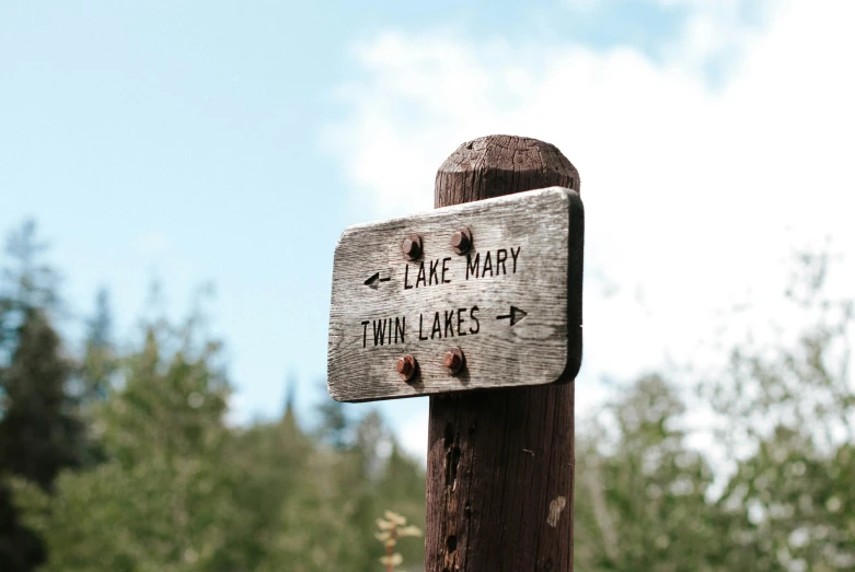 this is an image of a wooden sign