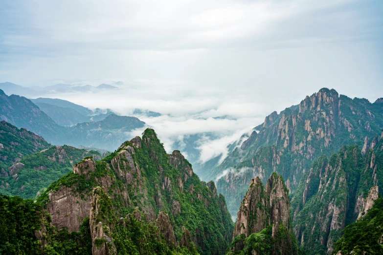 an area with large rocks and mountains