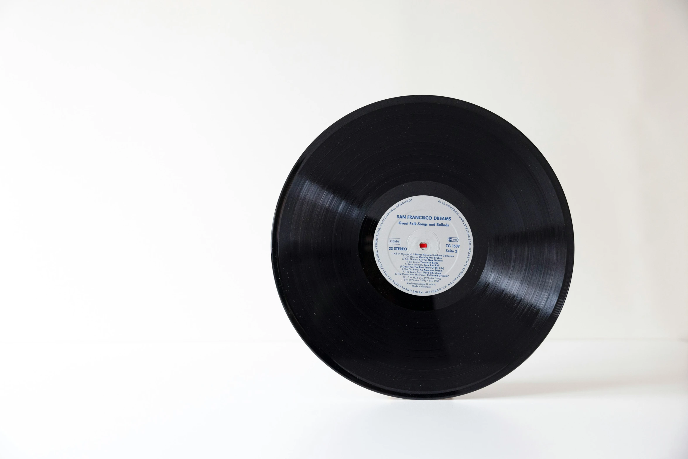 a record that has been turned into a wall clock