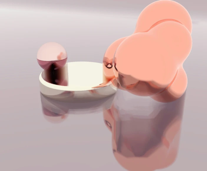 an animation of a  and plate next to a stomach