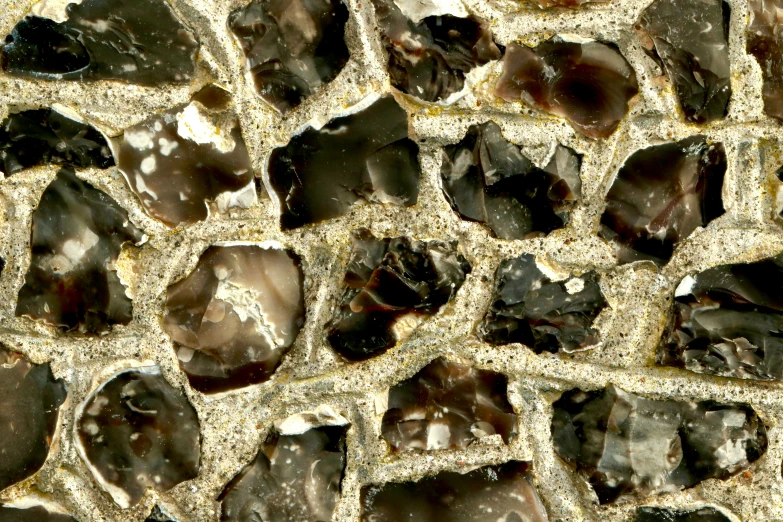 a rock that is in a very close up view