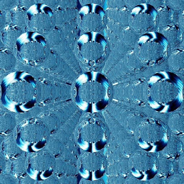 blue fabric with drops of water on it