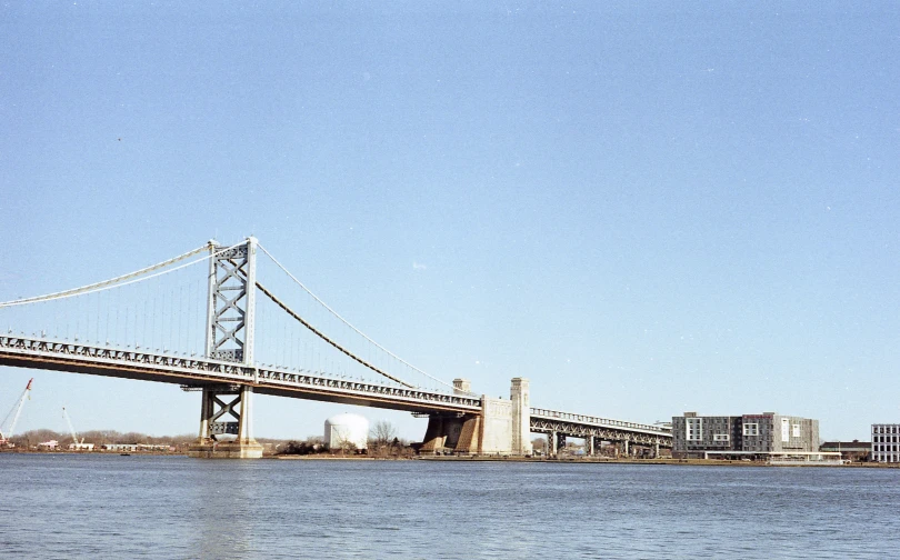 a very large bridge over some water