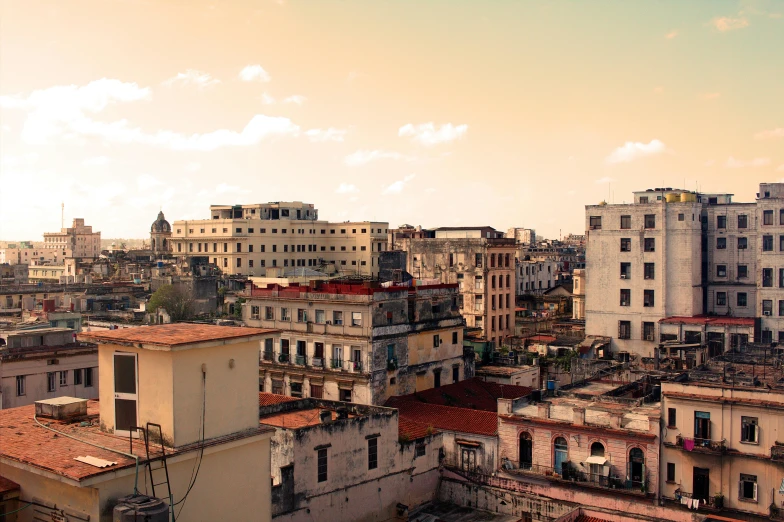 a very pretty old town with many tall buildings